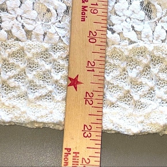 Anthropologie Meadow Rue Cream Lace Crew Neck Sweater – Size Small - Picture 13 of 13